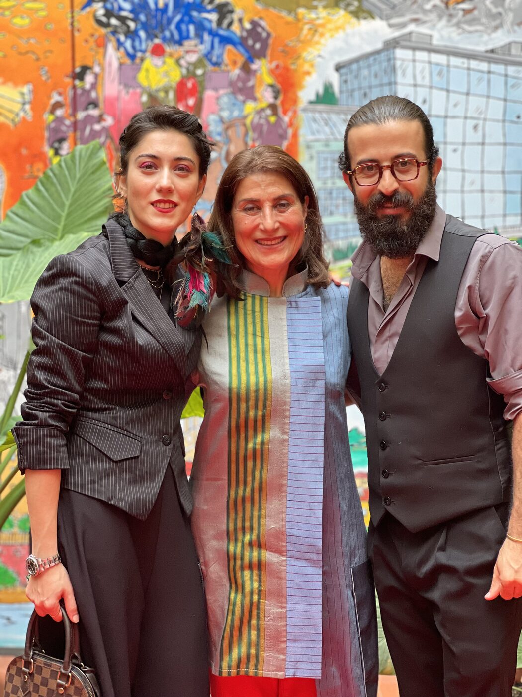 Fatemeh Motamed-Arya, Milad Mansouri and Deniz Motevaseli at AmiCorti International Film Festival, 2024