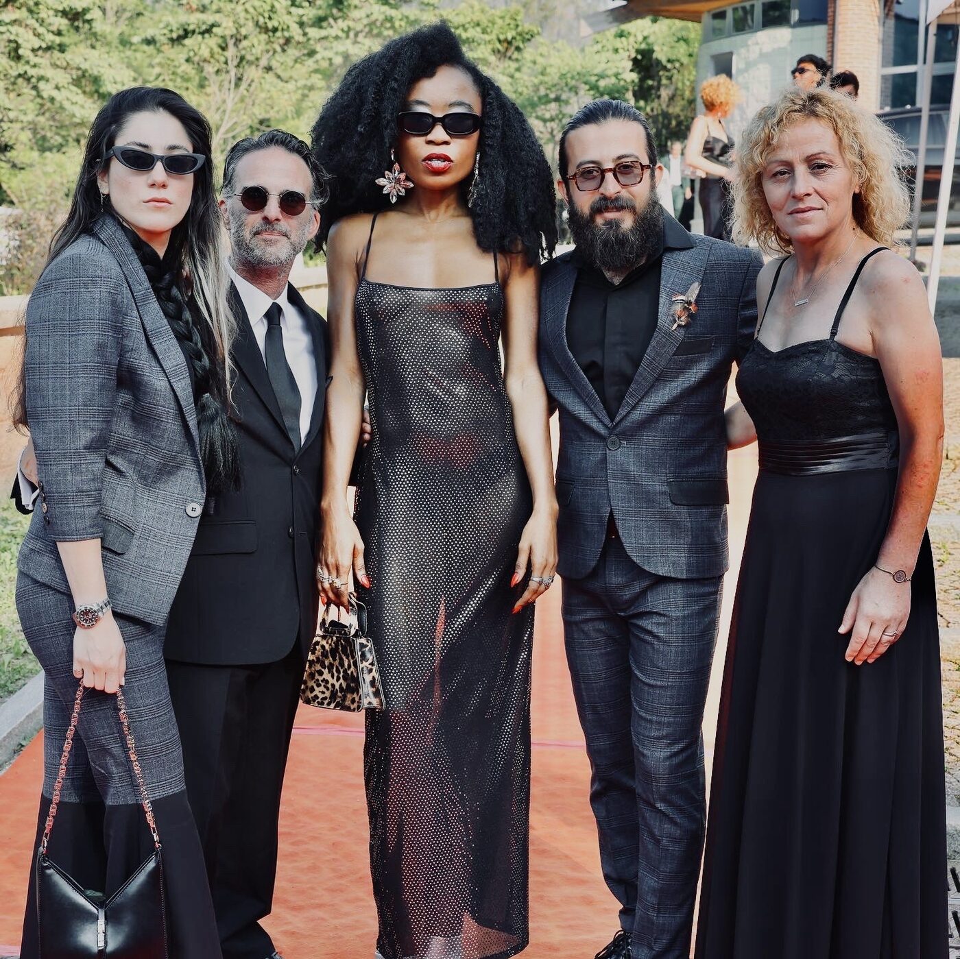 Ntrita Rossi, Roger Rueff, Nana Ghana and Deniz Motevaseli at AmiCorti International Film Festival, 2023
