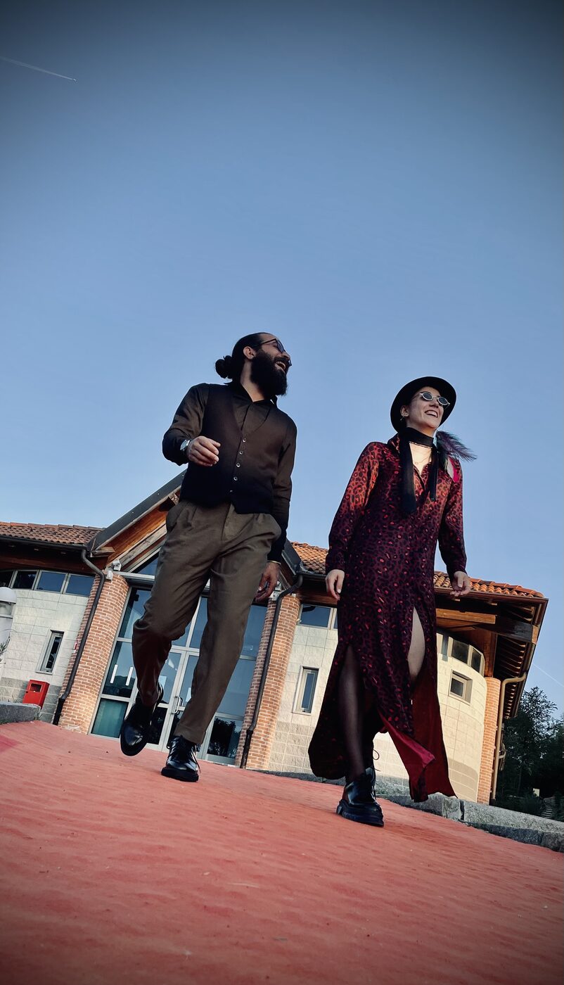 Deniz Motevaseli and Milad Mansouri at AmiCorti International Film Festival, 2023